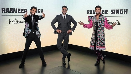 Find out which is the real Ranveer Singh posing with his wax statues at Madame Tussauds.