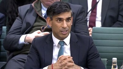 A video grab from footage broadcast by the UK Parliament's Parliamentary Recording Unit (PRU) shows Britain's Prime Minister Rishi Sunak (AFP) A video grab from footage broadcast by the UK Parliament's Parliamentary Recording Unit (PRU) shows Britain's Prime Minister Rishi Sunak (AFP)