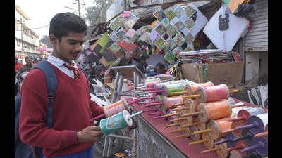 Ban extended on sale, storage of plastic kite string in Ludhiana Ban extended on sale, storage of plastic kite string in Ludhiana