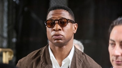 Actor Jonathan Majors, who faces assault and harassment charges, leaves the New York State Supreme Court in New York City, U.S., June 20, 2023. REUTERS/Brendan McDermid (REUTERS)
