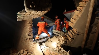 The epicenter was about 1,300 kilometers (800 miles) southwest of Beijing, the Chinese capital.&nbsp; (AP)