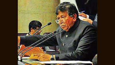 Haryana Speaker Gian Chand Gupta. (HT Photo) Haryana Speaker Gian Chand Gupta. (HT Photo)