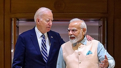 Prime Minister Narendra Modi with US President Joe Biden, in New Delhi (PTI) Prime Minister Narendra Modi with US President Joe Biden, in New Delhi (PTI)