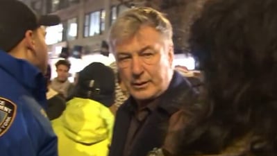 Alec Baldwin was blasted by anti-Israel protesters during a demonstration where hundreds of agitators told Israel to “go to hell" (@HeidiBachram screenshot/X) Alec Baldwin was blasted by anti-Israel protesters during a demonstration where hundreds of agitators told Israel to “go to hell" (@HeidiBachram screenshot/X)