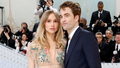 Suki Waterhouse and Robert Pattinson were also spotted. (Getty Images via AFP) Suki Waterhouse and Robert Pattinson were also spotted. (Getty Images via AFP)
