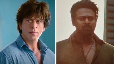 Shah Rukh Khan in a still from Dunki and Prabhas in a still from Salaar. Shah Rukh Khan in a still from Dunki and Prabhas in a still from Salaar.