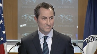 US State Department spokesperson Matthew Miller US State Department spokesperson Matthew Miller