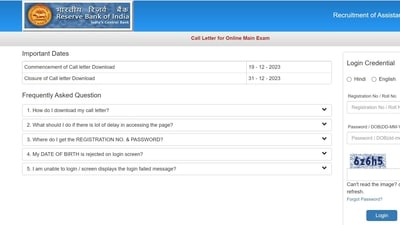 RBI releases Assistant Main exam admit card, download from opportunities.rbi.org.in RBI releases Assistant Main exam admit card, download from opportunities.rbi.org.in