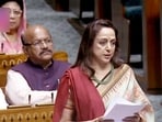 Bharatiya Janata Party (BJP) MP Hema Malini speaks in Lok Sabha during the Winter Session of Parliament. (ANI)