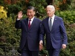 US president Joe Biden and China's Xi Jinping.