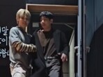 BTS members Jimin and Kim Taehyung.