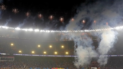 Fireworks on display during an ICC event | Image for representation (ANI ) Fireworks on display during an ICC event | Image for representation (ANI )