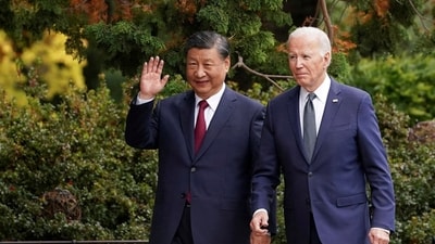 US president Joe Biden and China's Xi Jinping.