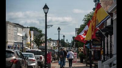 Businesses in St Andrews, New Brunswick, Canada, on Saturday, Sept. 15, 2023. (Bloomberg) Businesses in St Andrews, New Brunswick, Canada, on Saturday, Sept. 15, 2023. (Bloomberg)