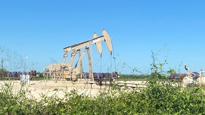 FILE PHOTO: Oil pumps are seen, as oil and gas activity dips in the Eagle Ford Shale oil field due to the coronavirus disease (COVID-19) pandemic and the drop in demand for oil globally, in Karnes County, Texas, U.S., May 18, 2020. Picture taken May 18, 2020.  REUTERS/Jennifer Hiller/File Photo (REUTERS)