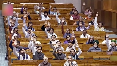 Lok Sabha MPs give voice vote on Bharatiya Nyaya Sanhita Bill during the Winter Session of Parliament in New Delhi on Wednesday. (ANI) Lok Sabha MPs give voice vote on Bharatiya Nyaya Sanhita Bill during the Winter Session of Parliament in New Delhi on Wednesday. (ANI)