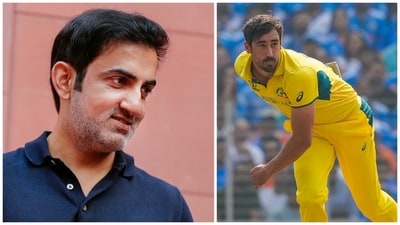 Gautam Gambhir had his say about KKR breaking the bank for Mitchell Starc (PTI) Gautam Gambhir had his say about KKR breaking the bank for Mitchell Starc (PTI)