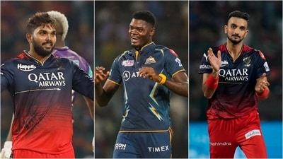 Wanindu Hasaranga for RCB; Alzarri Joseph for GT; Harshal Patel for RCB (IPL)