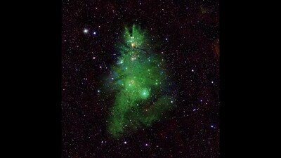 ‘Cosmic Christmas Tree’ captured by NASA’s Chandra X-Ray Observatory. (X/@NASA)