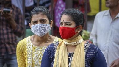 People wearing face masks as a precautionary measure after cases of COVID-19 sub-variant JN.1 were detected in the country in Bengaluru on Wednesday (PTI) People wearing face masks as a precautionary measure after cases of COVID-19 sub-variant JN.1 were detected in the country in Bengaluru on Wednesday (PTI)