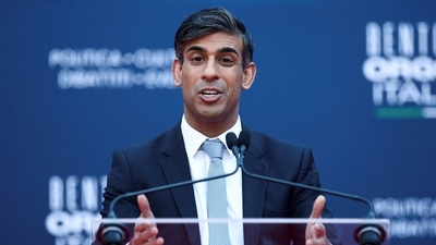 British prime minister Rishi Sunak. (Reuters)