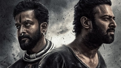 Prithviraj Sukumaran, Prabhas in a still from Salaar Prithviraj Sukumaran, Prabhas in a still from Salaar