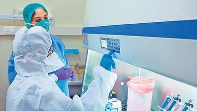Two people died of Covid in Kerala in the last 24 hours, taking the cumulative toll to 72,056, according to health department data. (ANI) Two people died of Covid in Kerala in the last 24 hours, taking the cumulative toll to 72,056, according to health department data. (ANI)