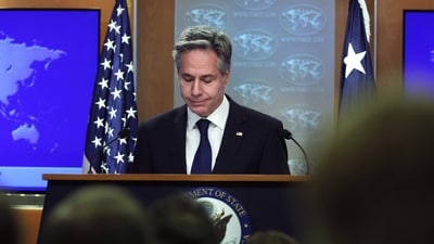 US Secretary of State Antony Blinken speaks during a news conference. (AFP) US Secretary of State Antony Blinken speaks during a news conference. (AFP)