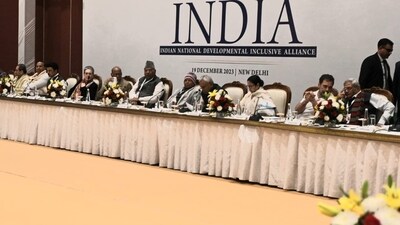 Congress President Mallikarjun Kharge, NCP Chief Sharad Pawar, Sonia Gandhi, RJD Chief Lalu Prasad Yadav, JDU Chief Nitish Kumar, Rahul Gandhi and TMC Chief Mamta Banerjee during the INDIA alliance meeting in New Delhi. (HT Photo) Congress President Mallikarjun Kharge, NCP Chief Sharad Pawar, Sonia Gandhi, RJD Chief Lalu Prasad Yadav, JDU Chief Nitish Kumar, Rahul Gandhi and TMC Chief Mamta Banerjee during the INDIA alliance meeting in New Delhi. (HT Photo)