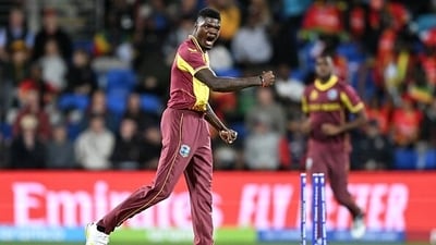 West Indies pacer Alzarri Joseph was a surprised buy from Royal Challengers Bangalore at <span class='webrupee'>₹</span>11.50 core (Getty) West Indies pacer Alzarri Joseph was a surprised buy from Royal Challengers Bangalore at <span class='webrupee'>₹</span>11.50 core (Getty)
