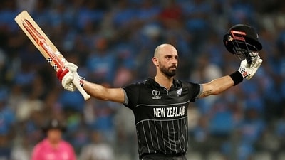 New Zealand all-rounder Daryl Mitchell reaped the rewards of a successful World Cup campaign, earning <span class='webrupee'>₹</span>14 crore to play for Chennai Super Kings (Getty) New Zealand all-rounder Daryl Mitchell reaped the rewards of a successful World Cup campaign, earning <span class='webrupee'>₹</span>14 crore to play for Chennai Super Kings (Getty)