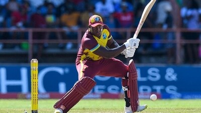 Rovman Powell was the first name up in the IPL 2024 auction and won <span class='webrupee'>₹</span>7.4 crore to lend his services to Rajasthan Royals (Getty) Rovman Powell was the first name up in the IPL 2024 auction and won <span class='webrupee'>₹</span>7.4 crore to lend his services to Rajasthan Royals (Getty)