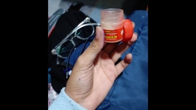 Picture of balm shared by X user Sakshi. (X/@333maheshwariii) Picture of balm shared by X user Sakshi. (X/@333maheshwariii)