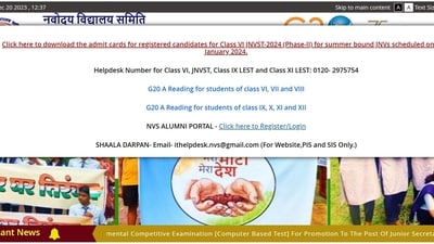 NVS releases admit card for JNVST Class 6 exam 2024 NVS releases admit card for JNVST Class 6 exam 2024