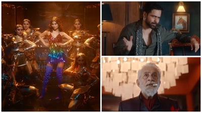 Mouni Roy, Emraan Hashmi and Naseeruddin Shah in stills from Showtime teaser. Mouni Roy, Emraan Hashmi and Naseeruddin Shah in stills from Showtime teaser.