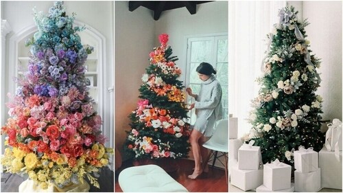A floral Christmas is all you need. (Pinterest)