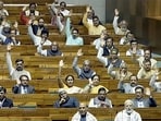 New Delhi, Dec 21 (ANI): Prime Minister Narendra Modi, Defence Minister Rajnath Singh, Union Ministers Nitin Gadkari, Kiren Rijiju, Pralhad Joshi, Mansukh Mandaviya along with others attend the proceedings of Lok Sabha during Winter Session of Parliament New Delhi, Dec 21 (ANI): Prime Minister Narendra Modi, Defence Minister Rajnath Singh, Union Ministers Nitin Gadkari, Kiren Rijiju, Pralhad Joshi, Mansukh Mandaviya along with others attend the proceedings of Lok Sabha during Winter Session of Parliament