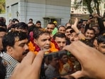 Wrestling Federation of India (WFI) newly elected President Sanjay Singh. (PTI)