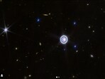 Uranus' picture captured by James Webb Telescope. Uranus' picture captured by James Webb Telescope.