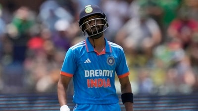 India's Ruturaj Gaikwad leaves the field after being dismissed (AP) India's Ruturaj Gaikwad leaves the field after being dismissed (AP)