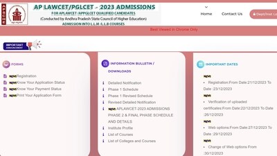 AP LAWCET Counselling 2023 phase II registration begins at lawcet-sche.aptonline.in AP LAWCET Counselling 2023 phase II registration begins at lawcet-sche.aptonline.in