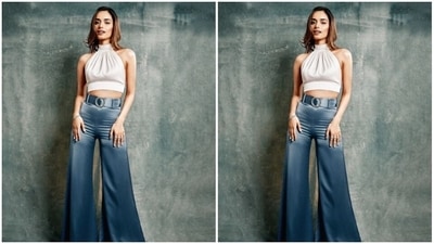 Flared jeans and wide-leg trousers (70s vibes): Flared jeans were a mainstay of free-spirited fashion in the 1970s. These four-legged beauties made a stunning comeback in 2023, making their presence known everywhere from B-wood parties to fashion shows. For the ultimate in retro chic, team them with a tucked-in blouse or boho-inspired top. (Instagram/@manushi_chhillar) Flared jeans and wide-leg trousers (70s vibes): Flared jeans were a mainstay of free-spirited fashion in the 1970s. These four-legged beauties made a stunning comeback in 2023, making their presence known everywhere from B-wood parties to fashion shows. For the ultimate in retro chic, team them with a tucked-in blouse or boho-inspired top. (Instagram/@manushi_chhillar)