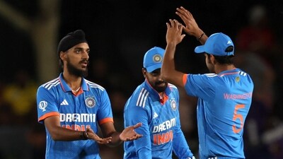 Meanwhile, Arshdeep Singh took four wickets for India, Wahsington Sundar and Avesh Khan scalped two dismissals each. (REUTERS)