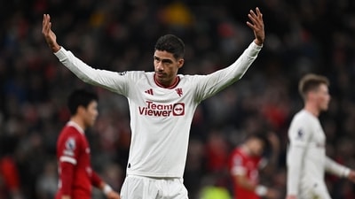 Manchester United defender Raphael Varane is reportedly set for a shock Real Madrid return. (AFP) Manchester United defender Raphael Varane is reportedly set for a shock Real Madrid return. (AFP)