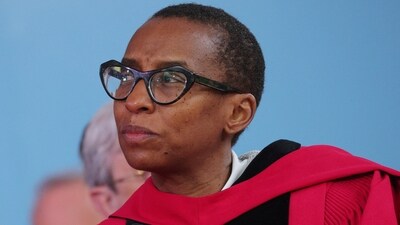 Claudine Gay listens during Harvard University’s 372nd Commencement Exercises in Cambridge, Massachusetts, U.S., May 25, 2023 (REUTERS/Brian Snyder/File Photo) (REUTERS)