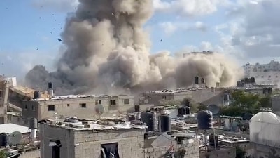 An explosion in what Israel military said was a tunnel at AI Shifa Hospital complex (REUTERS)