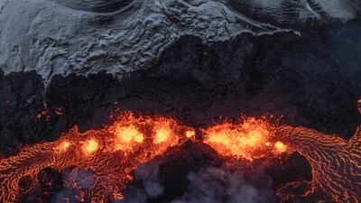 Iceland is one of Earth's most volcanically active areas, with 32 active volcanic sites.&nbsp; (AP)