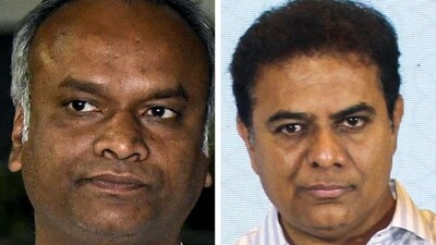 KTR and Priyank Kharge have been attacking each other on X over Congress poll promises. KTR and Priyank Kharge have been attacking each other on X over Congress poll promises.