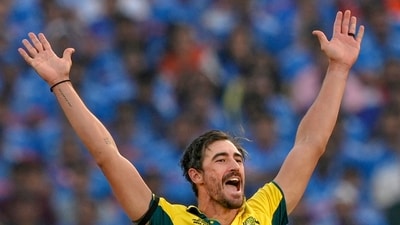 Mitchell Starc was bought by KKR for a record ₹24.75 crore (PTI) Mitchell Starc was bought by KKR for a record ₹24.75 crore (PTI)