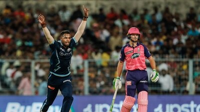 Yash Dayal of Gujarat Titans during the Indian Premier League 2022 (IPL season 15) match against Rajasthan Royals (PTI) Yash Dayal of Gujarat Titans during the Indian Premier League 2022 (IPL season 15) match against Rajasthan Royals (PTI)
